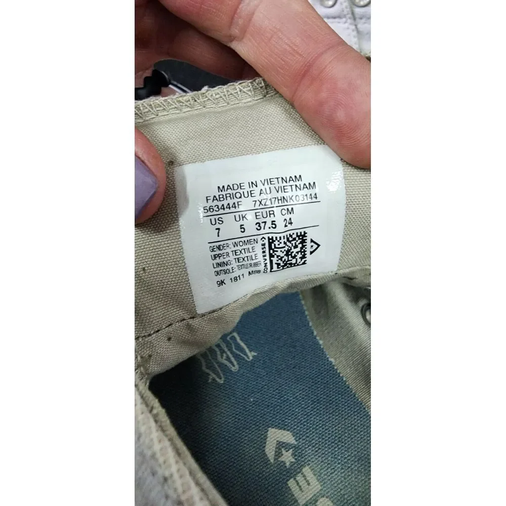 Converse Shoes Womens 7 Madison Cap Toe All Stars Sneakers Khaki‎ Low Top